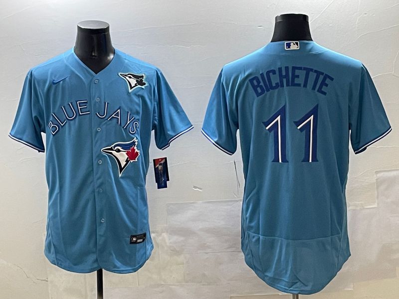 Men Toronto Blue Jays #11 Bichette Light Blue Elite 2025 Nike MLB Jersey style 2->toronto blue jays->MLB Jersey